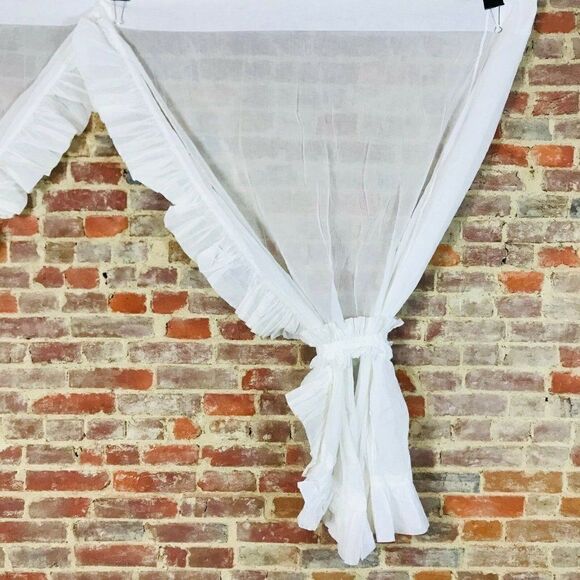 Curtain Lace Panel Semi Sheer Country 69x61” VTG - Picture 3 of 4